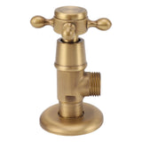 Solid Brass Angle Stop Valve Retro Thickened Cold Hot Triangle Valve Explosion Proof Water Shut Off Valve Antique