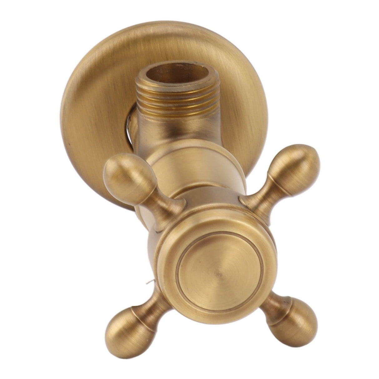 Solid Brass Angle Stop Valve Retro Thickened Cold Hot Triangle Valve Explosion Proof Water Shut Off Valve Antique