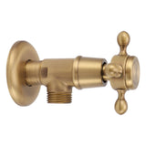 Solid Brass Angle Stop Valve Retro Thickened Cold Hot Triangle Valve Explosion Proof Water Shut Off Valve Antique - Extra Image