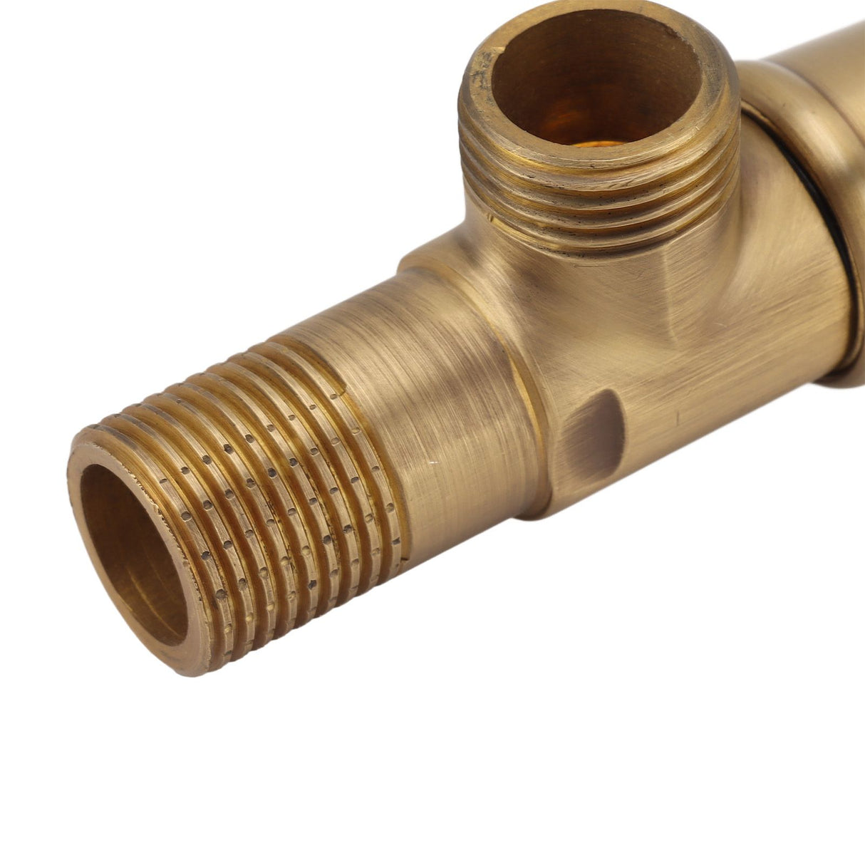 Solid Brass Angle Stop Valve Retro Thickened Cold Hot Triangle Valve Explosion Proof Water Shut Off Valve Antique