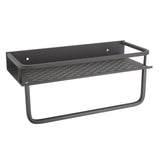 Shower Caddy Grey Shower Organizer Shelf Easy Install Aluminium Alloy Large Capacity Shower Accessory for Bathroom Home 30cm / 11.8in