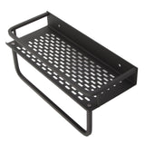 Shower Caddy Grey Shower Organizer Shelf Easy Install Aluminium Alloy Large Capacity Shower Accessory for Bathroom Home 30cm / 11.8in - Side View