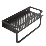 Shower Caddy Grey Shower Organizer Shelf Easy Install Aluminium Alloy Large Capacity Shower Accessory for Bathroom Home 30cm / 11.8in - Top-Down View