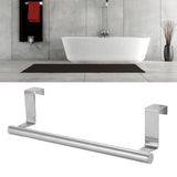 Multi Purpose Stainless Steel Single Bar Towel Rack Hole Free Towel Rack Bathroom Towel Bar S 6.2x23.5cm