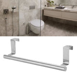 Multi Purpose Stainless Steel Single Bar Towel Rack Hole Free Towel Rack Bathroom Towel Bar S 6.2x23.5cm