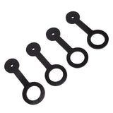 4PCS RV Shower Door Travel Latch Strap Blaack Color Silicone RV Camper Bathroom Door Latch