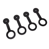4PCS RV Shower Door Travel Latch Strap Blaack Color Silicone RV Camper Bathroom Door Latch