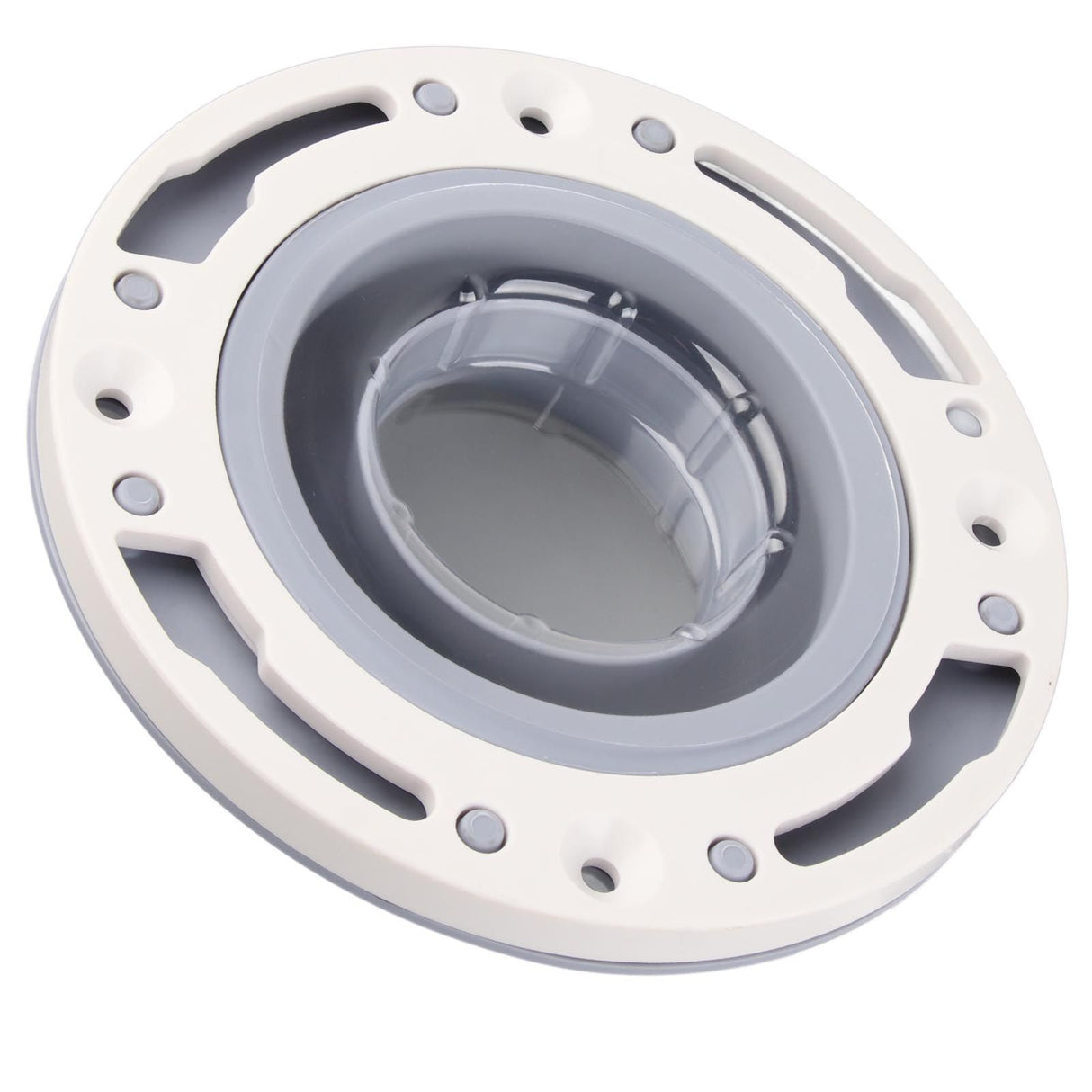 Toilet Flange Silicone and ABS Gray Universal Toilet Flange Replacement for 4in 5in Special 3in Waste Pipe