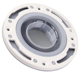 Toilet Flange Silicone and ABS Gray Universal Toilet Flange Replacement for 4in 5in Special 3in Waste Pipe