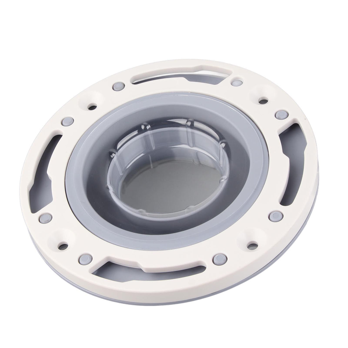 Toilet Flange Silicone and ABS Gray Universal Toilet Flange Replacement for 4in 5in Special 3in Waste Pipe