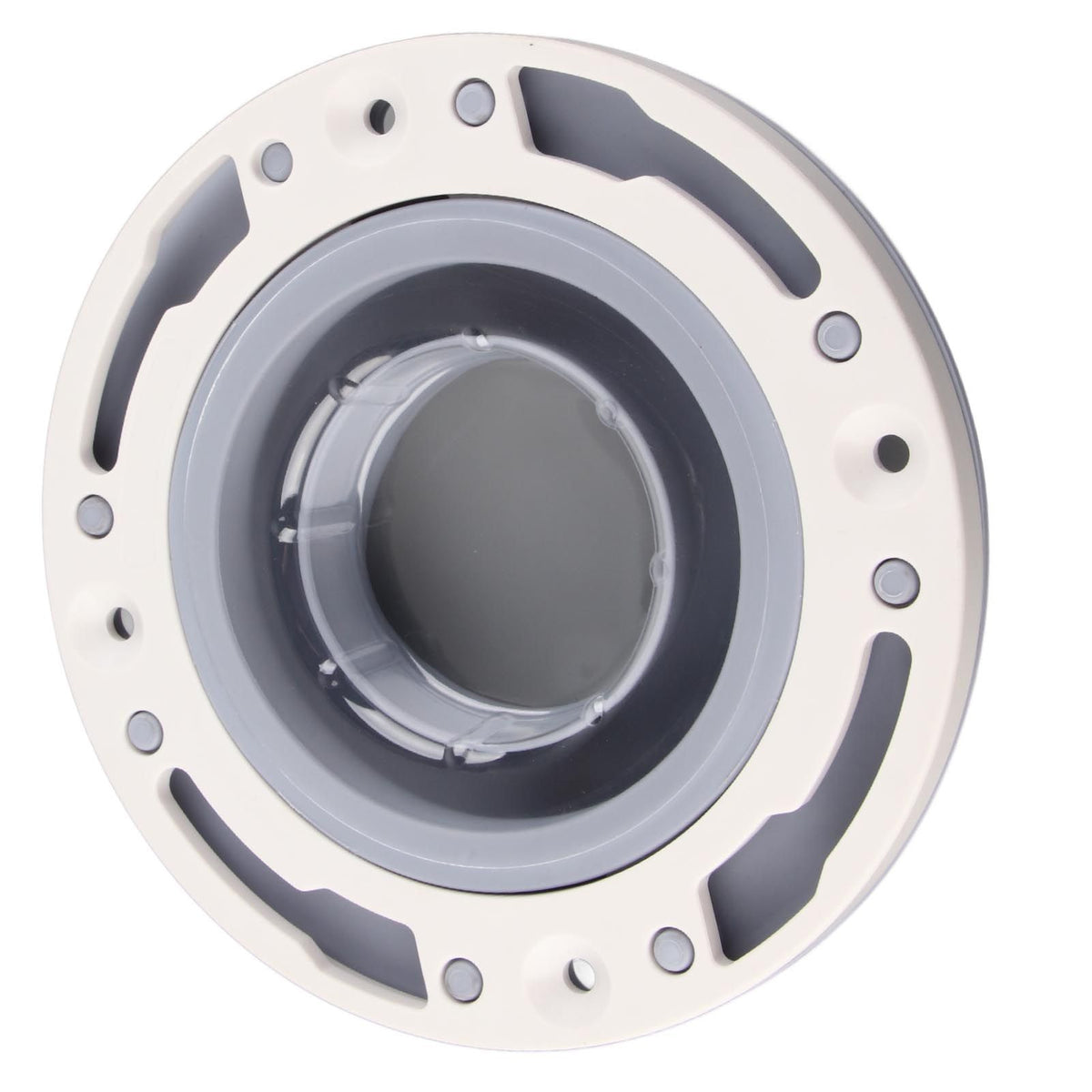 Toilet Flange Silicone and ABS Gray Universal Toilet Flange Replacement for 4in 5in Special 3in Waste Pipe