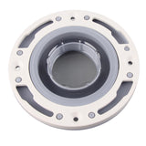 Toilet Flange Silicone and ABS Gray Universal Toilet Flange Replacement for 4in 5in Special 3in Waste Pipe - Extra Image