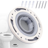 Toilet Flange Silicone and ABS Gray Universal Toilet Flange Replacement for 4in 5in Special 3in Waste Pipe - Extra Image