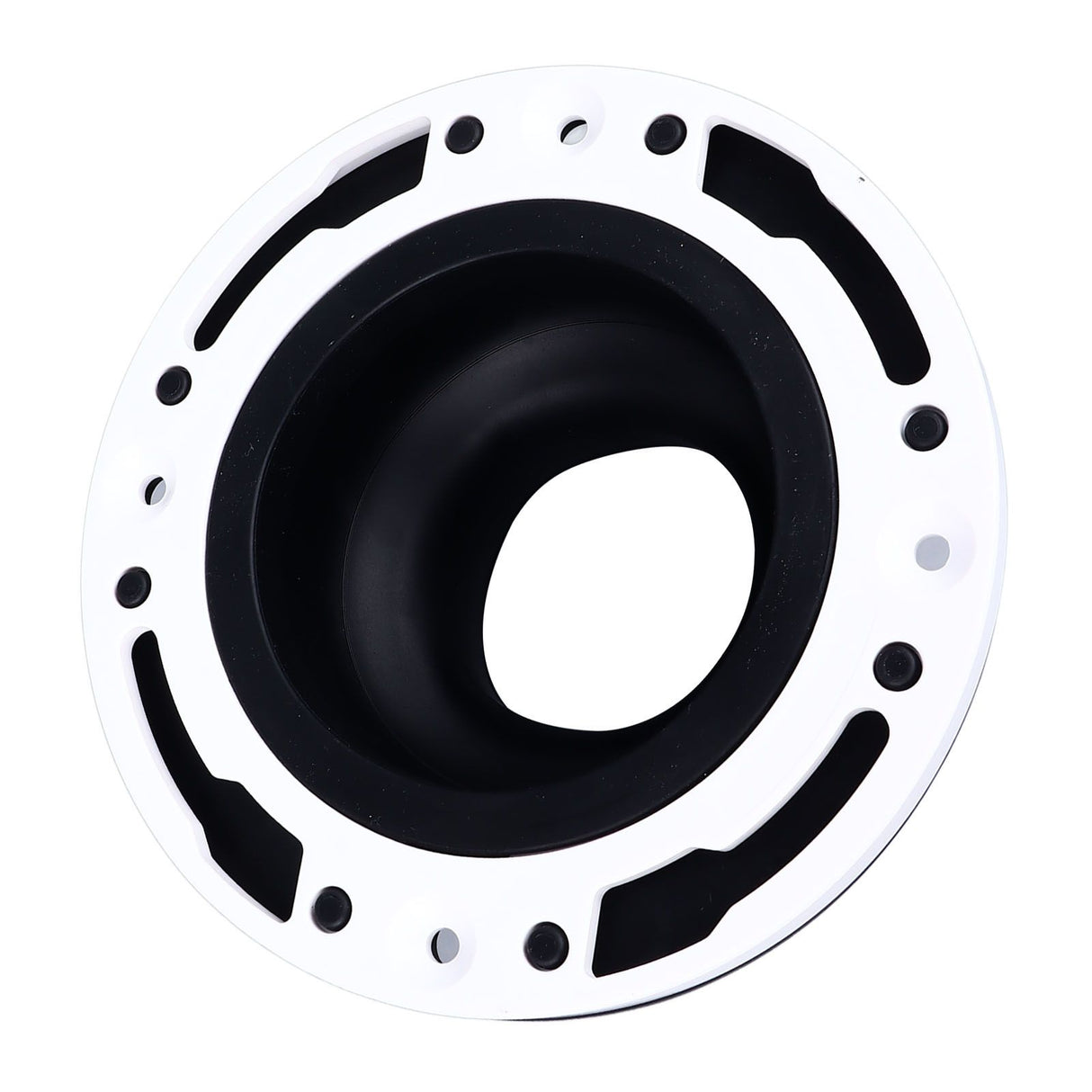 Toilet Flange Repair Kit Black Durable Silicone ABS Easy Installation Toilet Flange Replacement Kit for 4in 5in Pipe