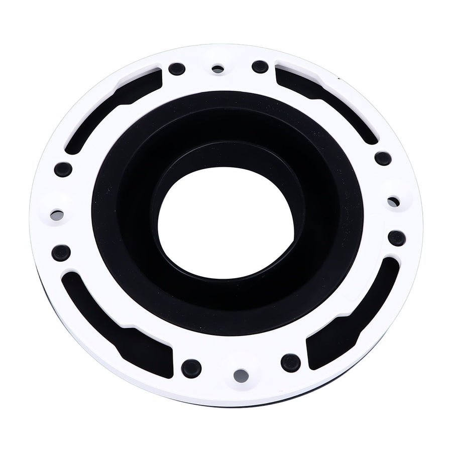 Toilet Flange Repair Kit Black Durable Silicone ABS Easy Installation Toilet Flange Replacement Kit for 4in 5in Pipe
