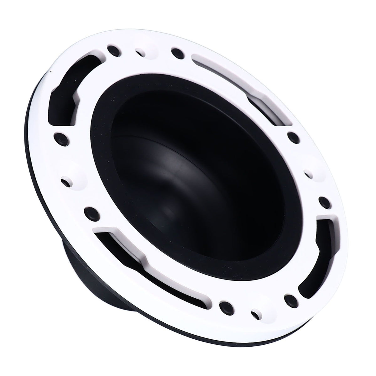 Toilet Flange Repair Kit Black Durable Silicone ABS Easy Installation Toilet Flange Replacement Kit for 4in 5in Pipe