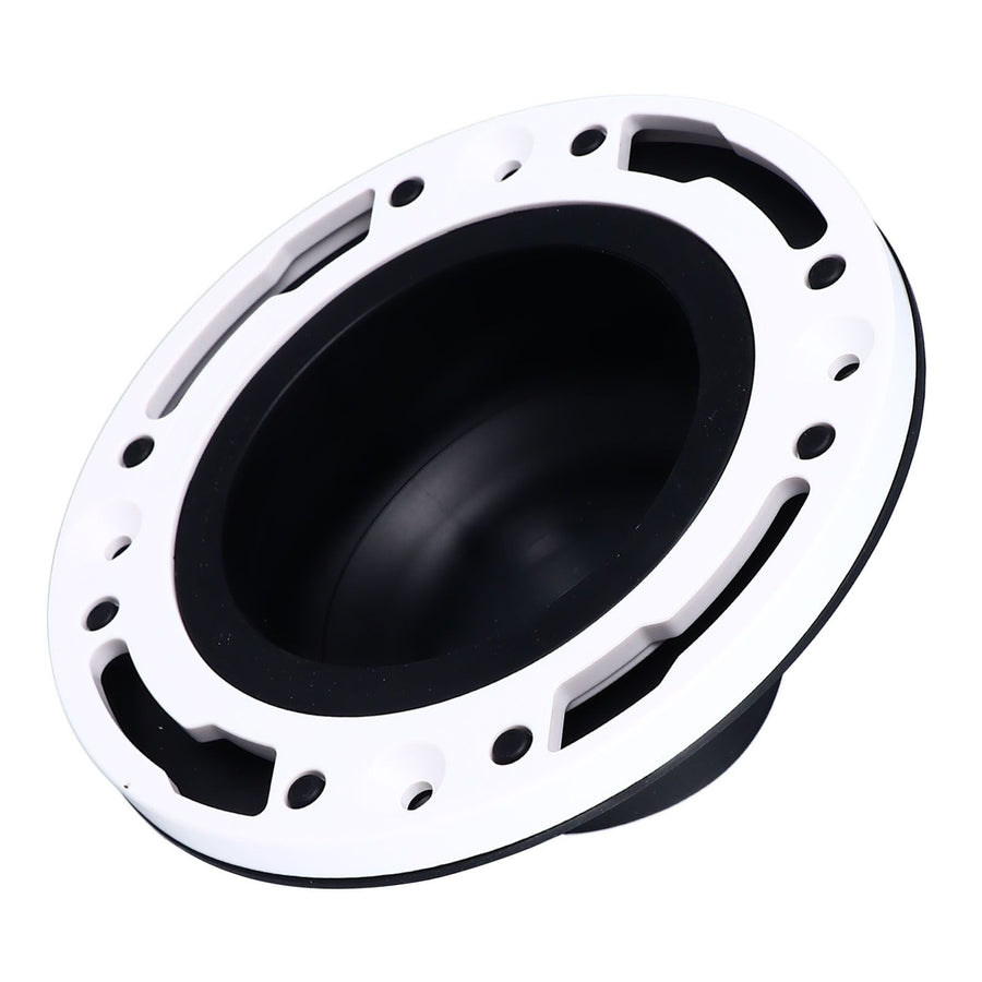 Toilet Flange Repair Kit Black Durable Silicone ABS Easy Installation Toilet Flange Replacement Kit for 4in 5in Pipe
