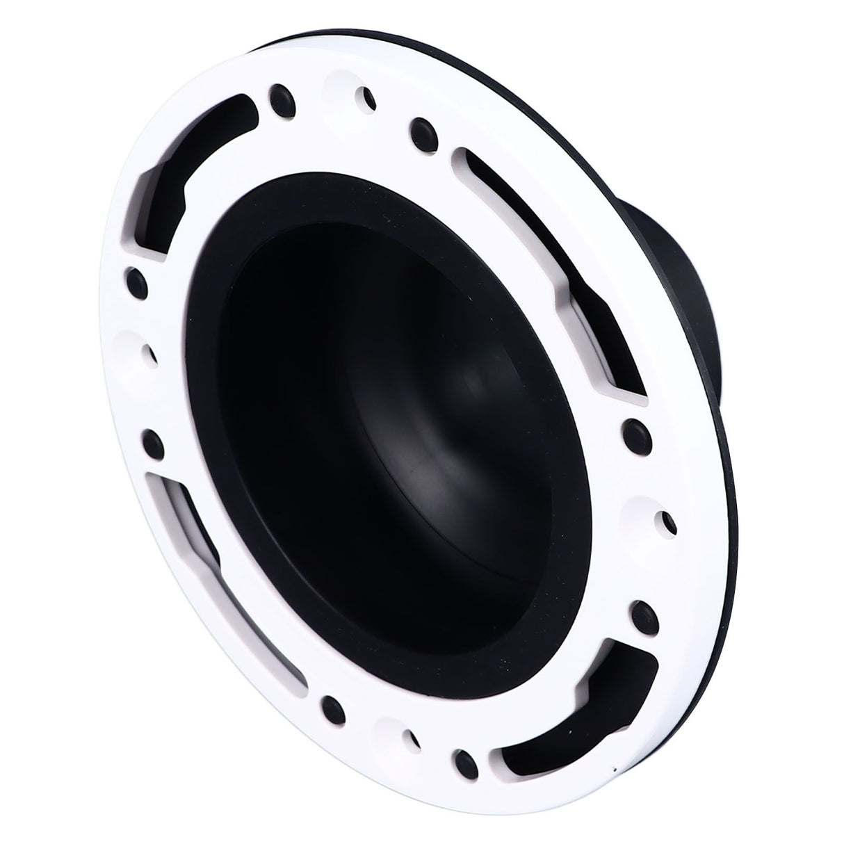 Toilet Flange Repair Kit Black Durable Silicone ABS Easy Installation Toilet Flange Replacement Kit for 4in 5in Pipe