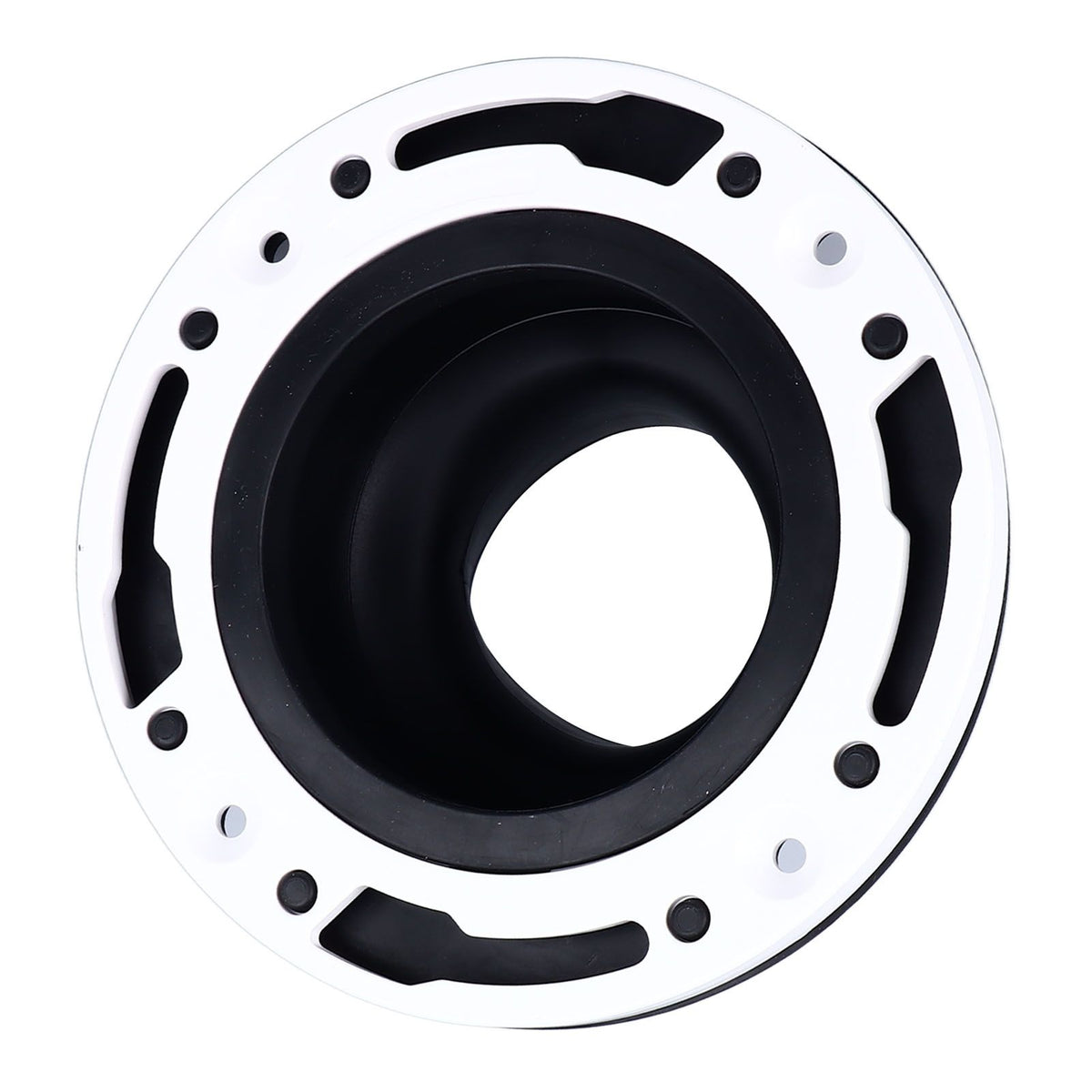 Toilet Flange Repair Kit Black Durable Silicone ABS Easy Installation Toilet Flange Replacement Kit for 4in 5in Pipe