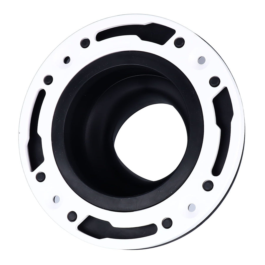 Toilet Flange Repair Kit Black Durable Silicone ABS Easy Installation Toilet Flange Replacement Kit for 4in 5in Pipe