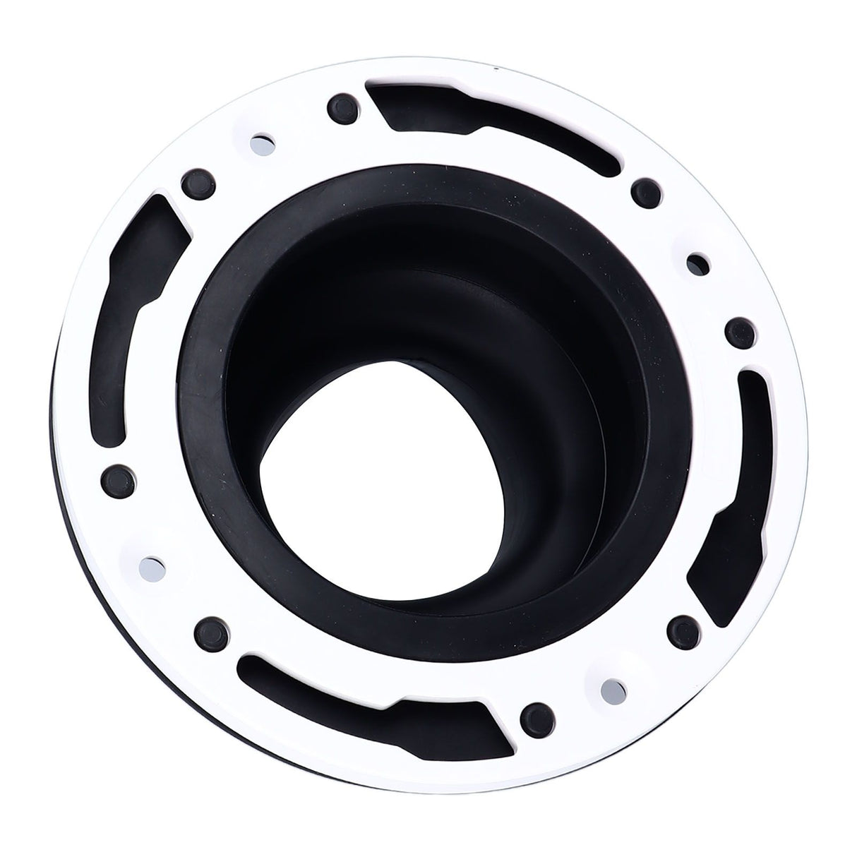 Toilet Flange Repair Kit Black Durable Silicone ABS Easy Installation Toilet Flange Replacement Kit for 4in 5in Pipe