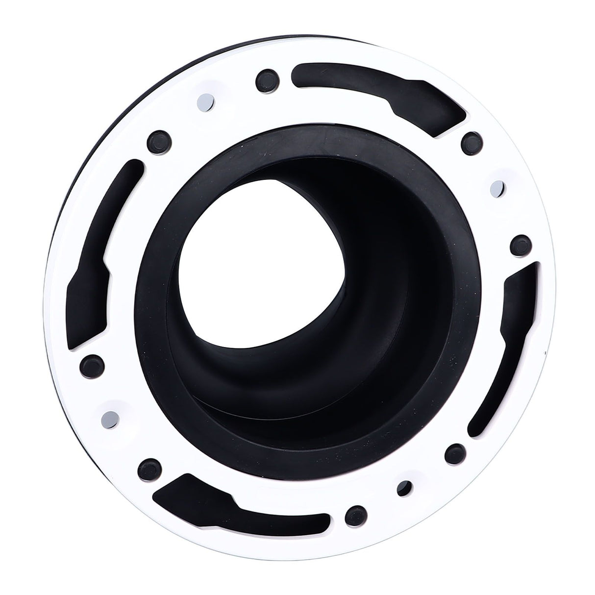 Toilet Flange Repair Kit Black Durable Silicone ABS Easy Installation Toilet Flange Replacement Kit for 4in 5in Pipe