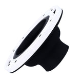 Toilet Flange Repair Kit Black Durable Silicone ABS Easy Installation Toilet Flange Replacement Kit for 4in 5in Pipe - Extra Image