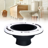 Toilet Flange Repair Kit Black Durable Silicone ABS Easy Installation Toilet Flange Replacement Kit for 4in 5in Pipe - Extra Image