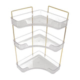 3 Tier Makeup Shelf Organizer Easy Access Aesthetic Corner Bathroom Countertop Organizer for Cosmetics Skincare Transparent