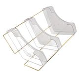 3 Tier Makeup Shelf Organizer Easy Access Aesthetic Corner Bathroom Countertop Organizer for Cosmetics Skincare Transparent