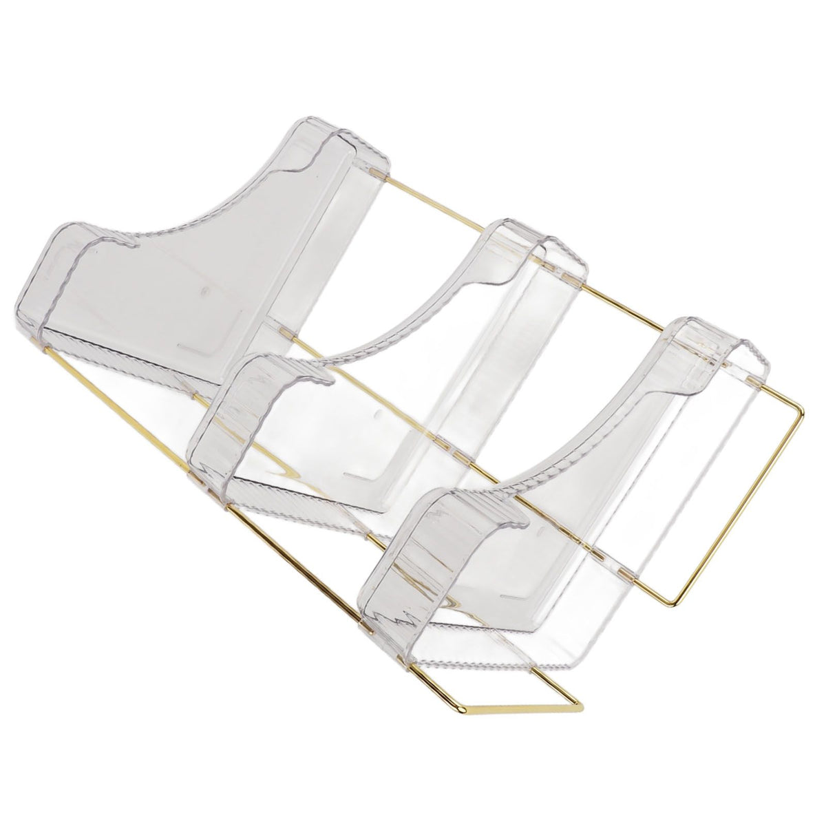 3 Tier Makeup Shelf Organizer Easy Access Aesthetic Corner Bathroom Countertop Organizer for Cosmetics Skincare Transparent