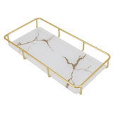 Bathroom Vanity Tray Modern Stylish Anti Slip Kitchen Sink Countertop Storage Organizer S White - Top-Down View