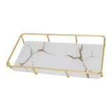 Bathroom Vanity Tray Modern Stylish Anti Slip Kitchen Sink Countertop Storage Organizer S White