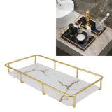 Bathroom Vanity Tray Modern Stylish Anti Slip Kitchen Sink Countertop Storage Organizer S White - Extra Image