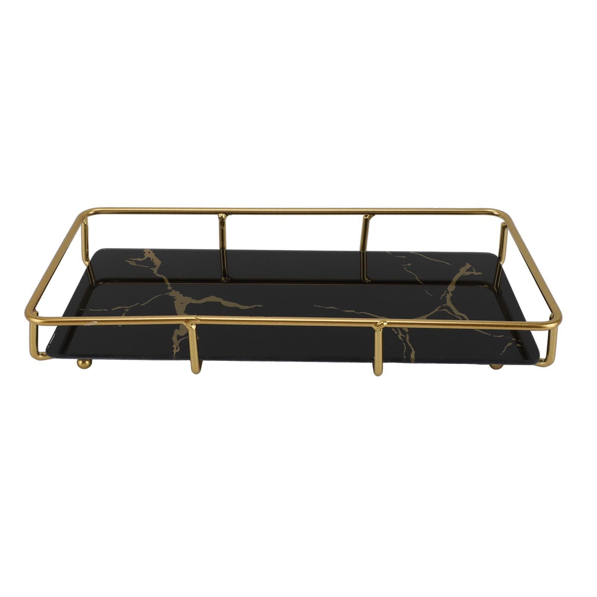 Bathroom Vanity Tray Modern Stylish Anti Slip Kitchen Sink Countertop Storage Organizer S Black