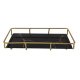 Bathroom Vanity Tray Modern Stylish Anti Slip Kitchen Sink Countertop Storage Organizer S Black
