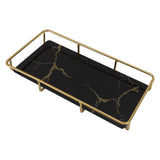 Bathroom Vanity Tray Modern Stylish Anti Slip Kitchen Sink Countertop Storage Organizer S Black