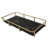 Bathroom Vanity Tray Modern Stylish Anti Slip Kitchen Sink Countertop Storage Organizer S Black