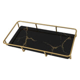 Bathroom Vanity Tray Modern Stylish Anti Slip Kitchen Sink Countertop Storage Organizer S Black