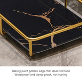 Bathroom Vanity Tray Modern Stylish Anti Slip Kitchen Sink Countertop Storage Organizer S Black
