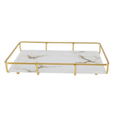 Bathroom Vanity Tray Modern Stylish Anti Slip Kitchen Sink Countertop Storage Organizer L White
