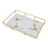 Bathroom Vanity Tray Modern Stylish Anti Slip Kitchen Sink Countertop Storage Organizer L White