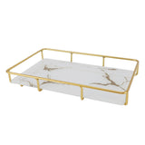 Bathroom Vanity Tray Modern Stylish Anti Slip Kitchen Sink Countertop Storage Organizer L White