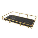 Bathroom Vanity Tray Modern Stylish Anti Slip Kitchen Sink Countertop Storage Organizer L Black