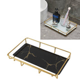 Bathroom Vanity Tray Modern Stylish Anti Slip Kitchen Sink Countertop Storage Organizer L Black