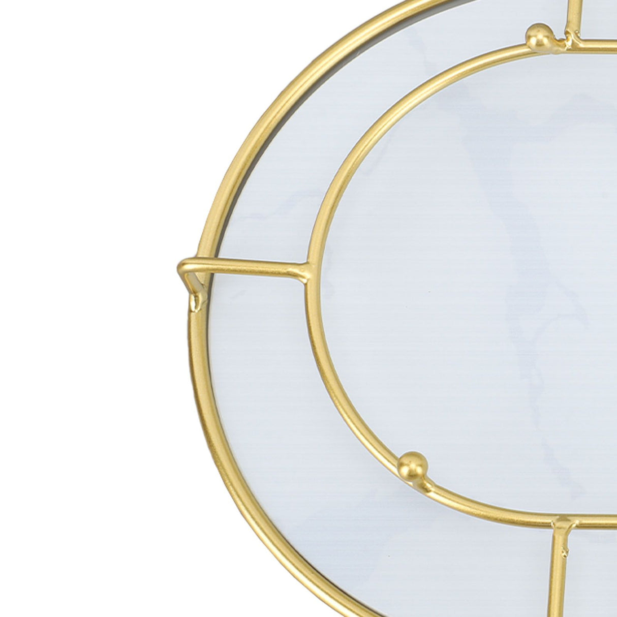 Bathroom Storage Tray Light Luxury Decorative Golden Texture Oval Bathroom Organiser Tray for Soap Towel Paper Napkins Jewellery Makeup White Base