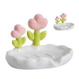 Creative Cute Flower PP Soap Box Household Soap Drain Washing Holder for Bathroom Home - Extra Image