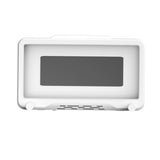 Shower Cell Phone Holder Bathroom 360 Degree Rotatable Drill Free Waterproof Wall Mounted Cell Phone Case White - Front View