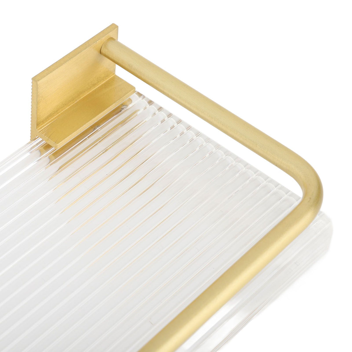 30cm Bathroom Wall Mounted Shelf Space Aluminum Acrylic Towel Rack Bathroom Storage Rack Gold