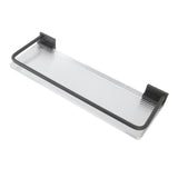 30cm Bathroom Wall Mounted Shelf Space Aluminum Acrylic Towel Rack Bathroom Storage Rack Grey